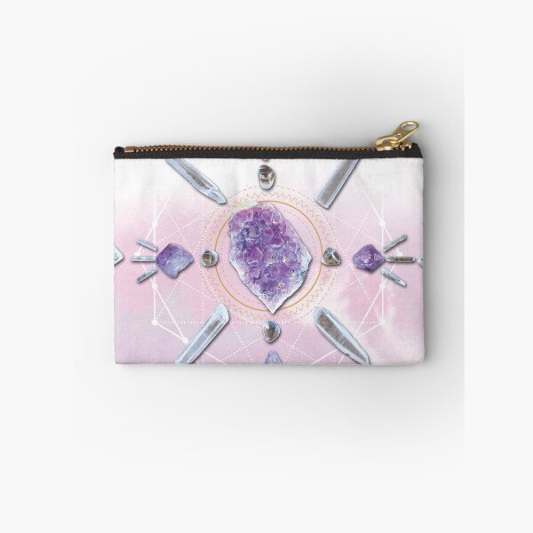 Item preview, Pink Fluorite Crystal Grid - Heart Protection designed and sold by SpiritStone.