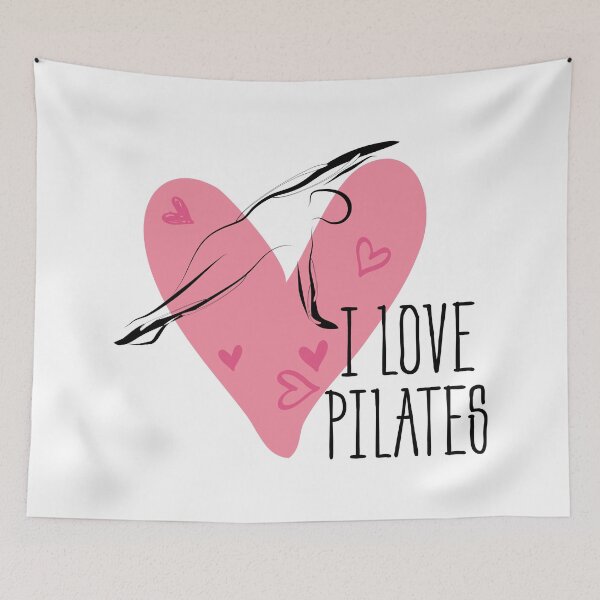 Item preview, Pilates pose and heart designed and sold by sashica.