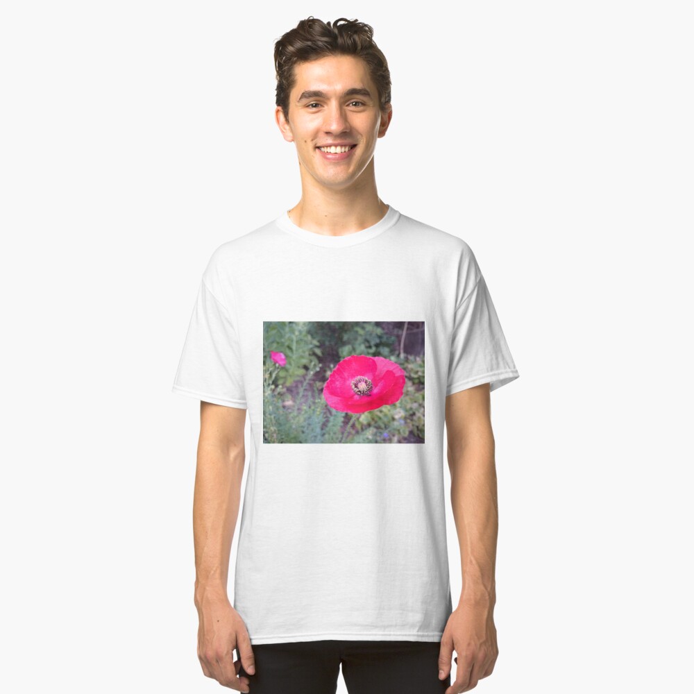 Roter Seidenmohn Classic T-Shirt