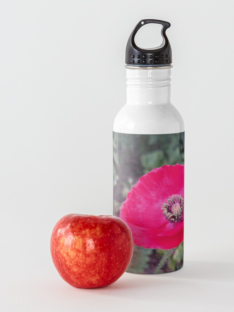 Alternative Ansicht von Roter Seidenmohn Trinkflasche