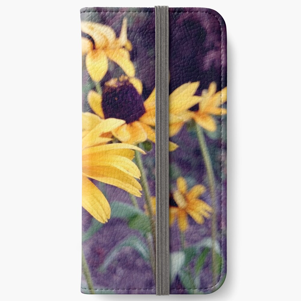 Gelber Sonnenhut iPhone Flip-Case