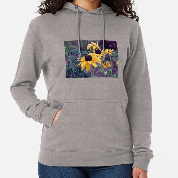 Gelber Sonnenhut Leichter Hoodie
