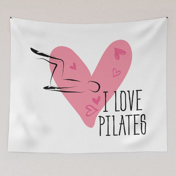 Item preview, Pilates pose and heart designed and sold by sashica.