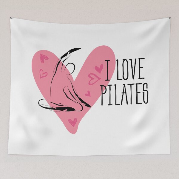 Item preview, Pilates pose and heart designed and sold by sashica.