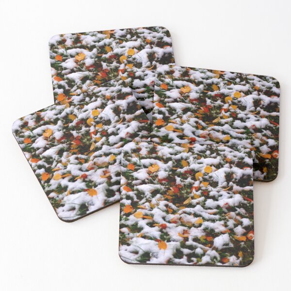 Item preview, Leaves and snow designed and sold by Shoshina.