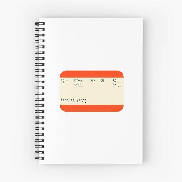 Item preview, Beccles Train Ticket designed and sold by sebastiandoe5.