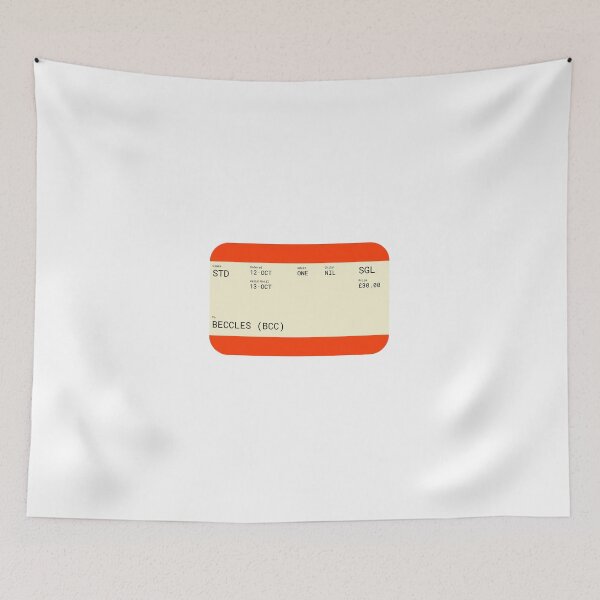Item preview, Beccles Train Ticket designed and sold by sebastiandoe5.