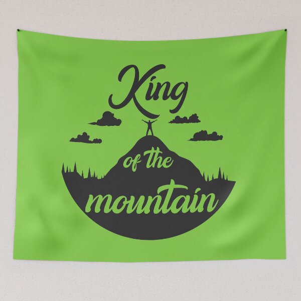 Item preview, King of The Mountain - Funny Gift for Hiking Adventures lovers designed and sold by IslandLakeTree.