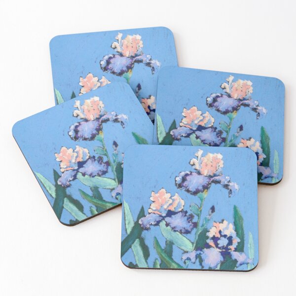 Artikelvorschau, Pastell blüht blaue Iris entworfen und verkauft von Kuhtina.