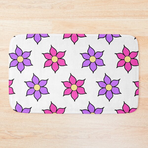 Item preview, Pink and Purple Fluro Flowers designed and sold by passionatelyem.