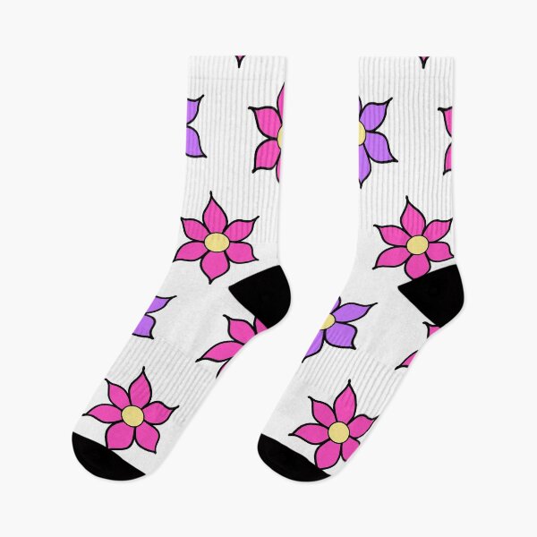 Item preview, Pink and Purple Fluro Flowers designed and sold by passionatelyem.