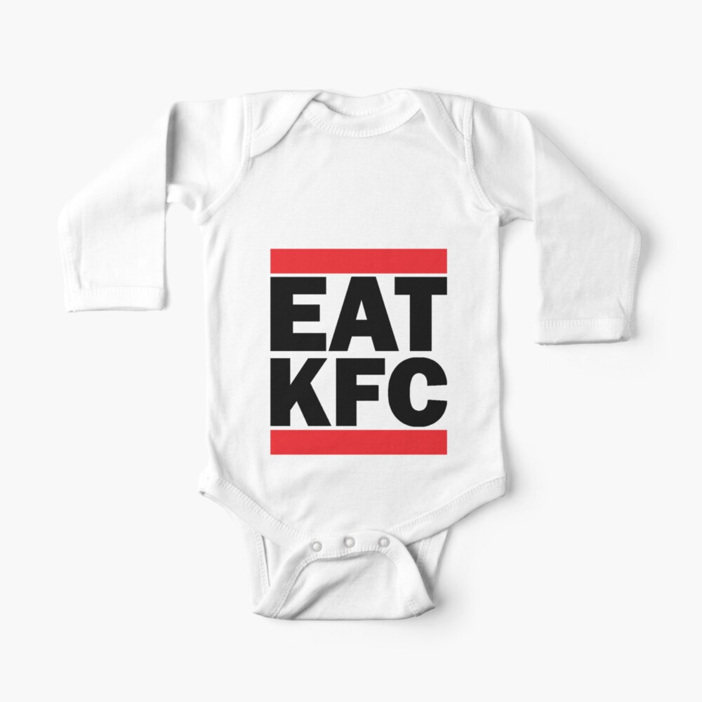 Eat Kfc Black Text For Light Coloured Items Baby One Piece By Nuzo Redbubble