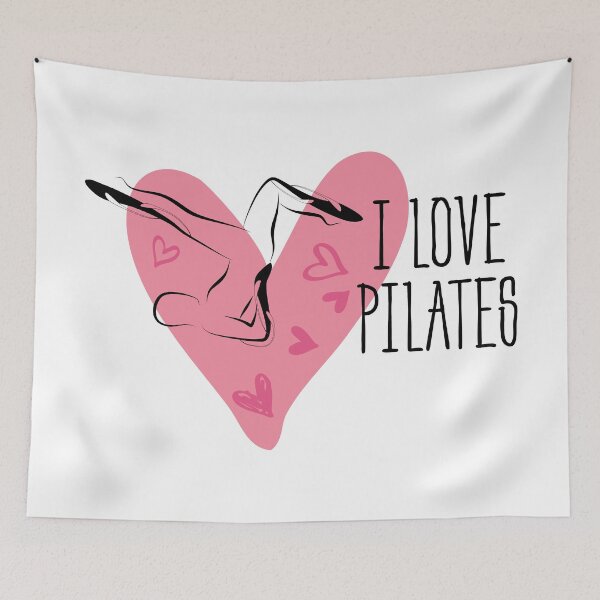 Item preview, Pilates pose and heart designed and sold by sashica.