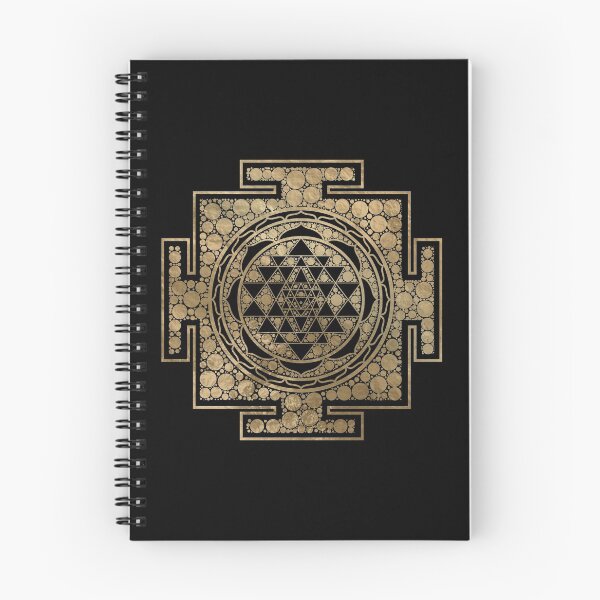 Item preview, Sri Yantra  / Sri Chakra Dot Art Gold designed and sold by k9printart.