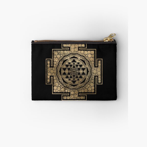 Item preview, Sri Yantra  / Sri Chakra Dot Art Gold designed and sold by k9printart.
