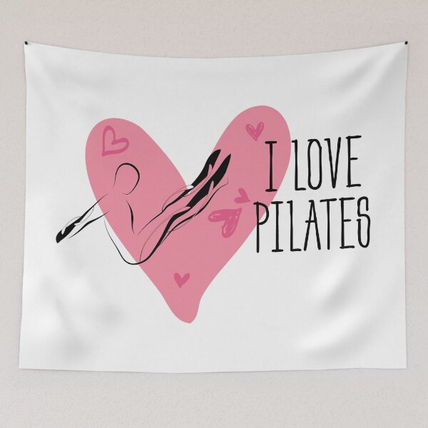 Item preview, Pilates pose and heart designed and sold by sashica.