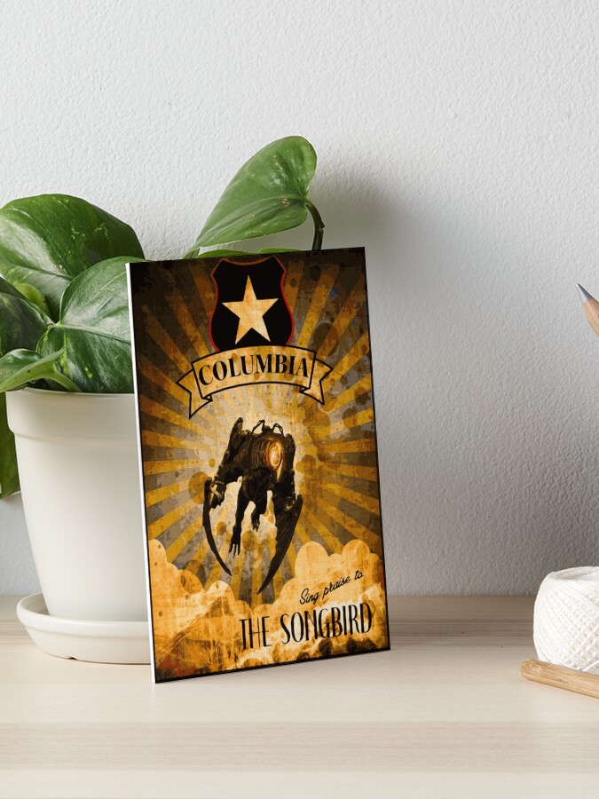 Praise Songbird Columbia Bioshock Infinite Artwork Art Board Print By Lorenzognech Redbubble