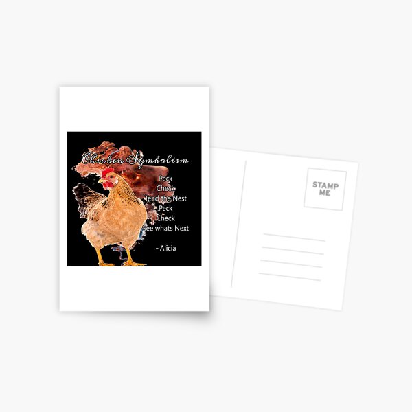 chicken Symbolism Totem Guide Postcard