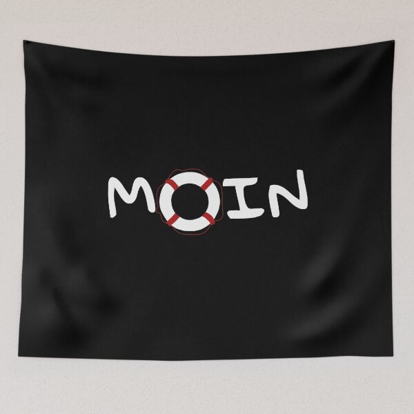 Item preview, Moin with lifebuoy sea swimming gift designed and sold by Weilichesmag.