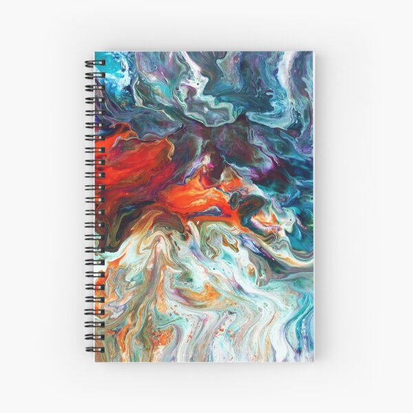 Fire And Water Spiral Notebook