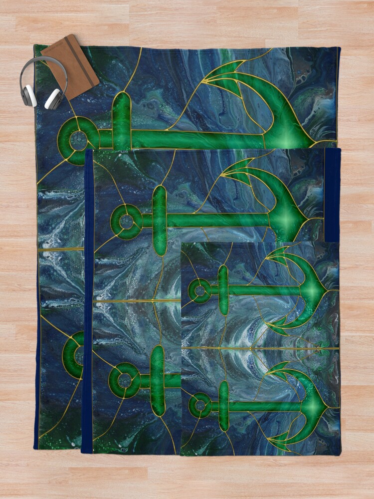 Alternate view of Glass Anchor Throw Blanket