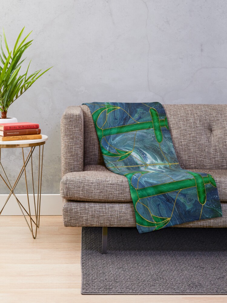 Alternate view of Glass Anchor Throw Blanket