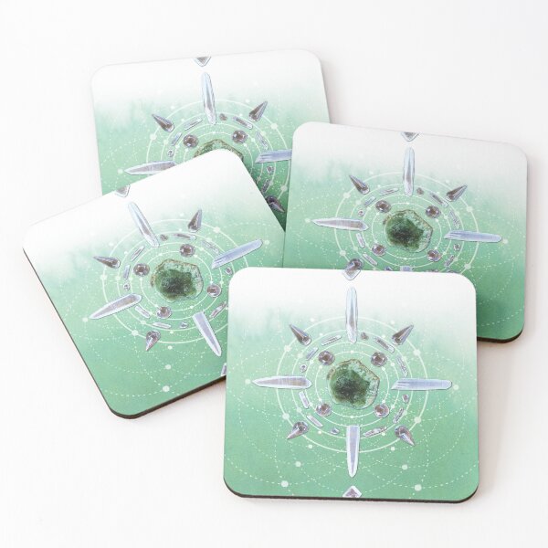 Item preview, Green Garnet Crystal Grid - Prosperity designed and sold by SpiritStone.