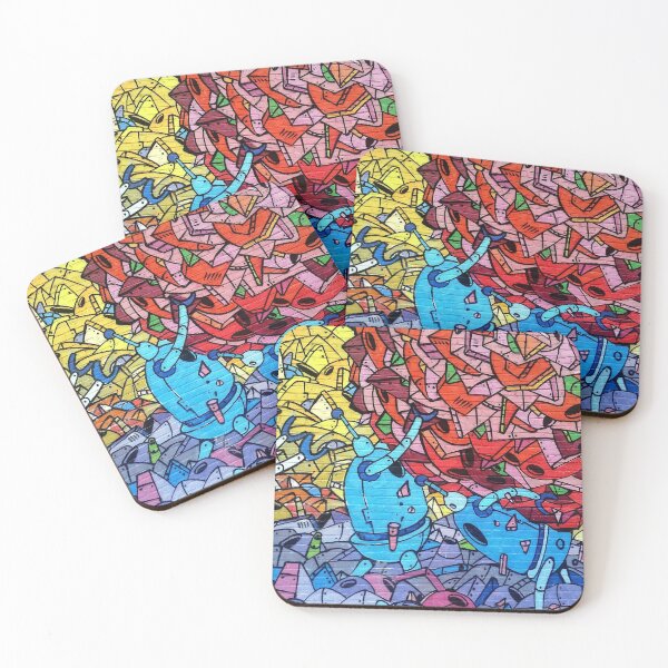 Item preview, art graffiti colored abstract designed and sold by FractiousTank.