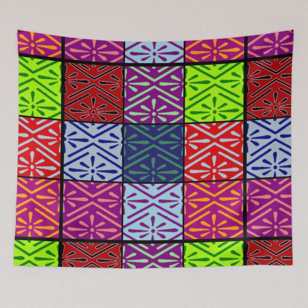Item preview, Multi colored patchwork vintage design #3 designed and sold by Carrie_Anne_Designs.