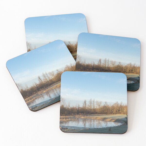 Item preview, Chilly Morning at a Farm Pond designed and sold by Georgia Mizuleva.