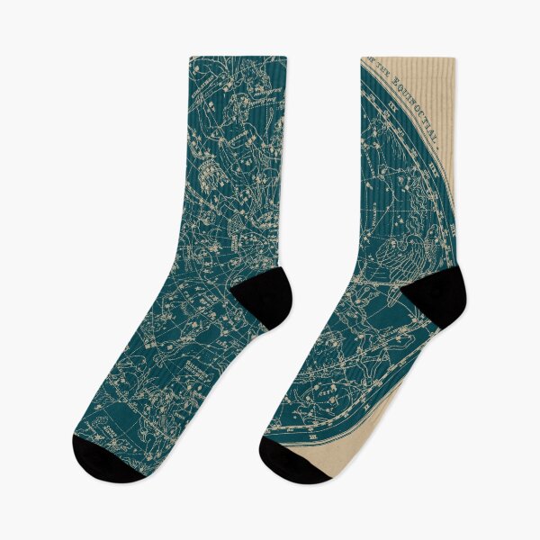 Item preview, Constellations of the Northern Hemisphere Vintage Paper and Deep Emerald Ink designed and sold by Daniel Watts.