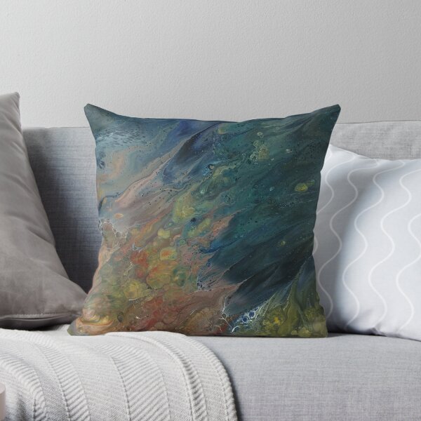 The River Dreams of Spring Throw Pillow