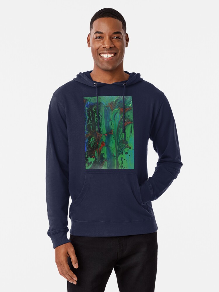 Alternate view of Kangaroo Paw Flowers Lightweight Hoodie