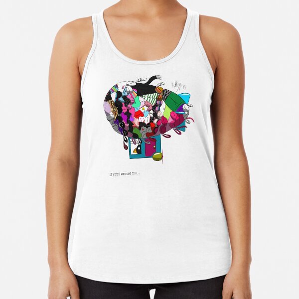 Hippo's Bra/Pantie Blimp Racerback Tank Top