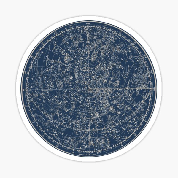 Item preview, Constellations of the Northern Hemisphere Vintage Azure Blue designed and sold by Daniel Watts.