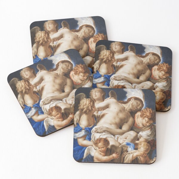 Item preview, Francesco Trevisani - Angels Carrying Corpse of Christ - Circa 1746 - Painting designed and sold by CrankyOldDude.