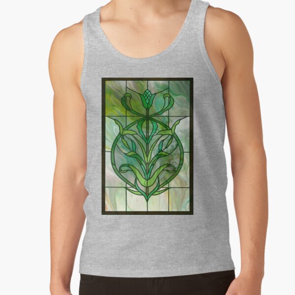 Glass Leaves II: fluid digital art Tank Top