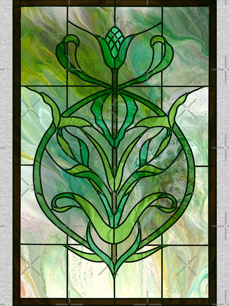 Glass Leaves II: fluid digital art by kerravonsen