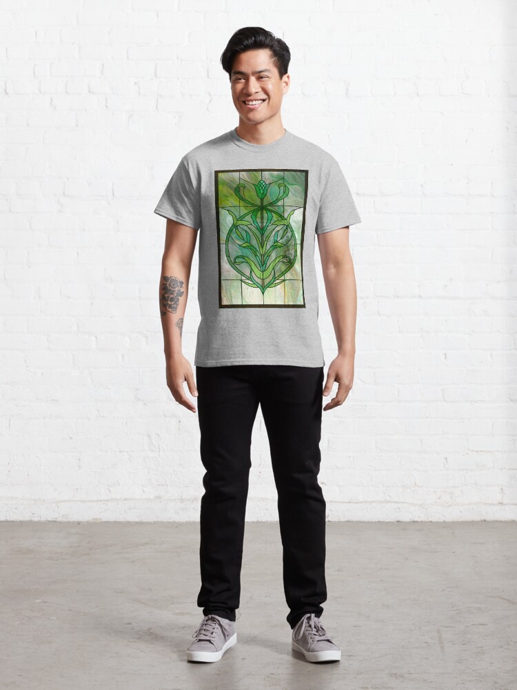 Alternate view of Glass Leaves II: fluid digital art Classic T-Shirt