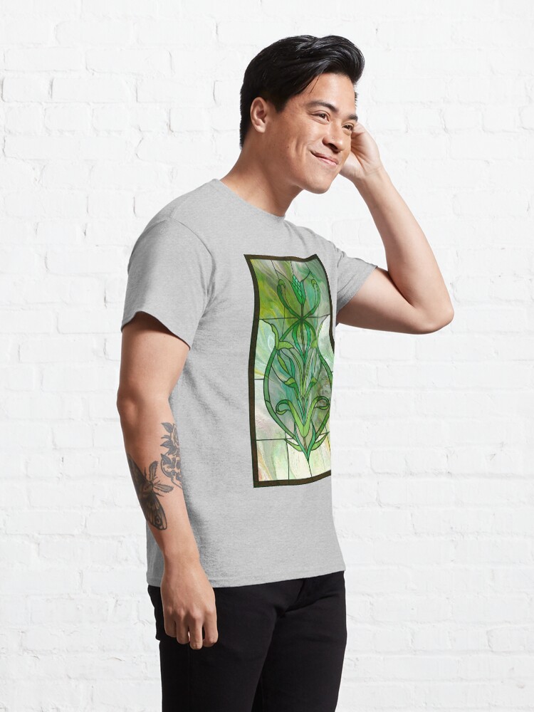 Alternate view of Glass Leaves II: fluid digital art Classic T-Shirt