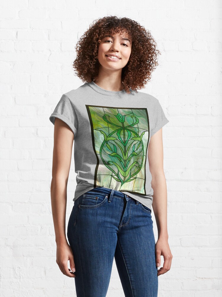 Alternate view of Glass Leaves II: fluid digital art Classic T-Shirt