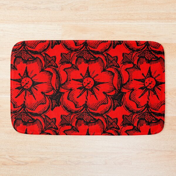 Item preview, Red vintage rose decoration pattern designed and sold by Carrie_Anne_Designs.