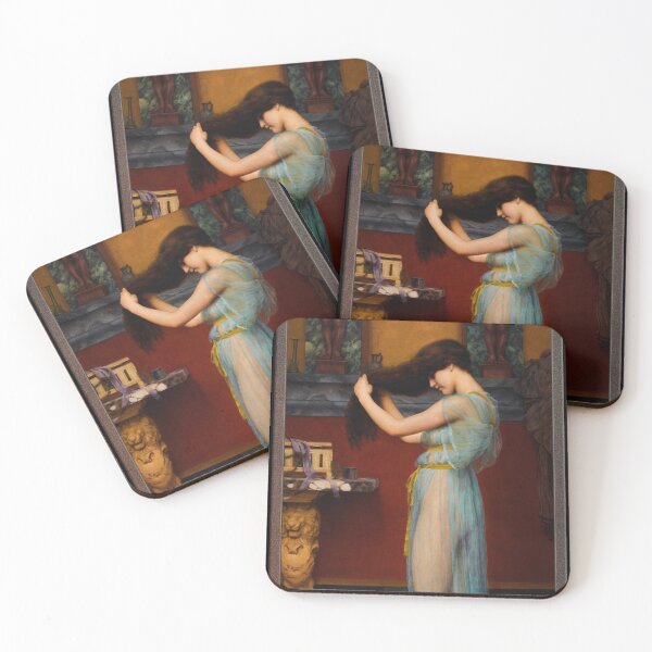 Item preview, Preparing For The Bath by John William Godward - Old Masters Prints designed and sold by Xzendor7 Digital Art Creations.