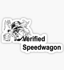 Jojo's Bizarre Adventure Verified Speedwagon Sticker