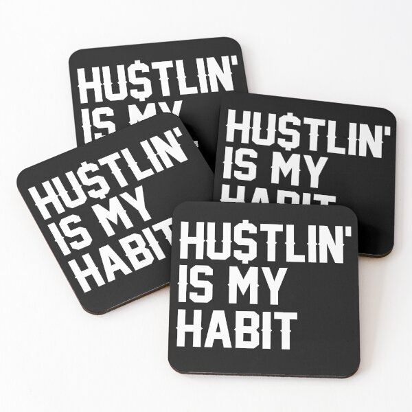 Item preview, Hustlin' is my Habit designed and sold by Tee4Daily.