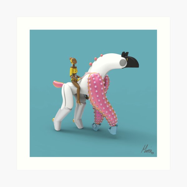 Hana and Piñata Art Print