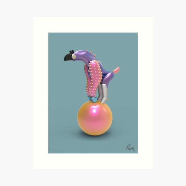 Bouncing Piñata Art Print