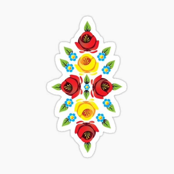 Item preview, Roses traditional canal art - blue background designed and sold by Running-Duck.