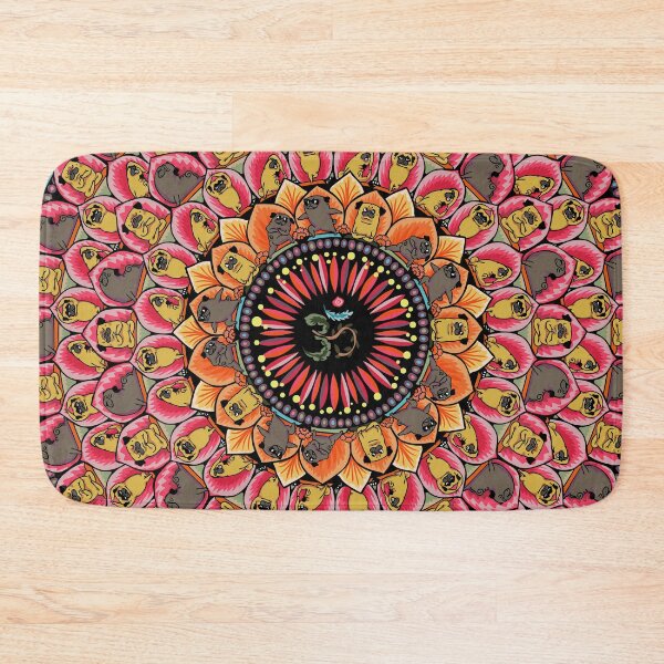 Item preview, Pug Yoga Mandala designed and sold by Huebucket.