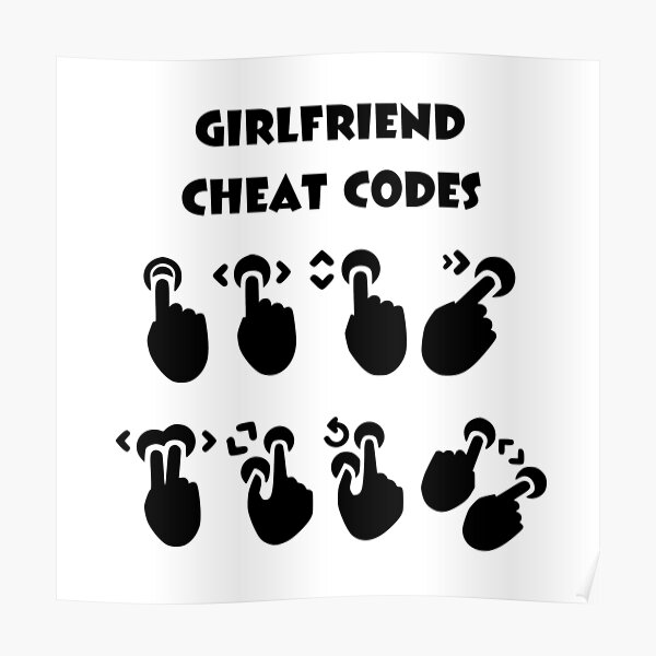 Cheat Codes Poster By Agiantmeteor Redbubble - roblox codes violin